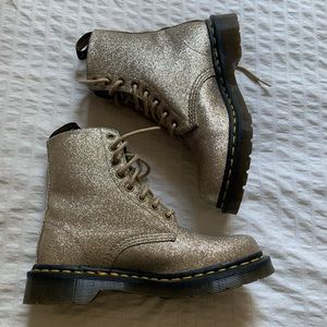 Dr Marten Pascale Gold Glitter Boot size 6 (37)